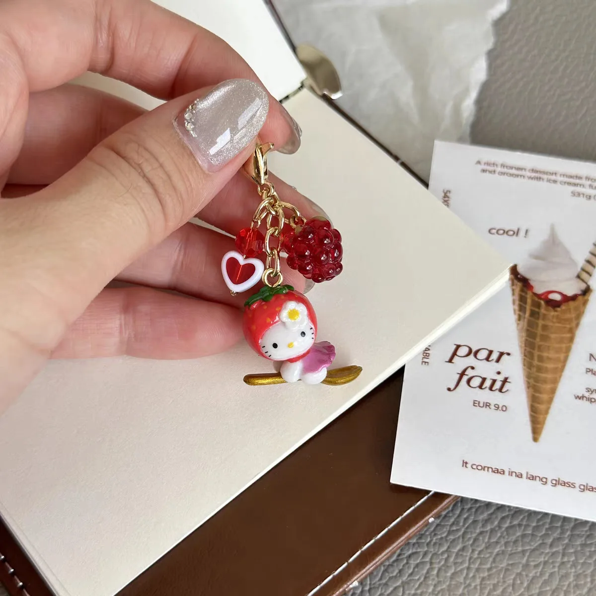 Breloczek Sanrio Anime Hello Kitty, uroczy breloczek z kreskówki, zawieszka, figurka zwierzątka z kreskówki, zabawka, ozdoba do torby szkolnej, prezent