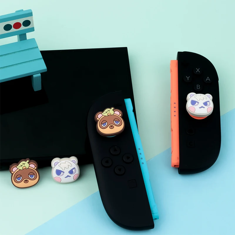 Picture 6: 4pcs Cartoon Anime Silicone Thumb Stick Grip Cap Cover For Nintendo Switch 2 Gaming Caps NS2 Joycon Controller Thumbstick Caps