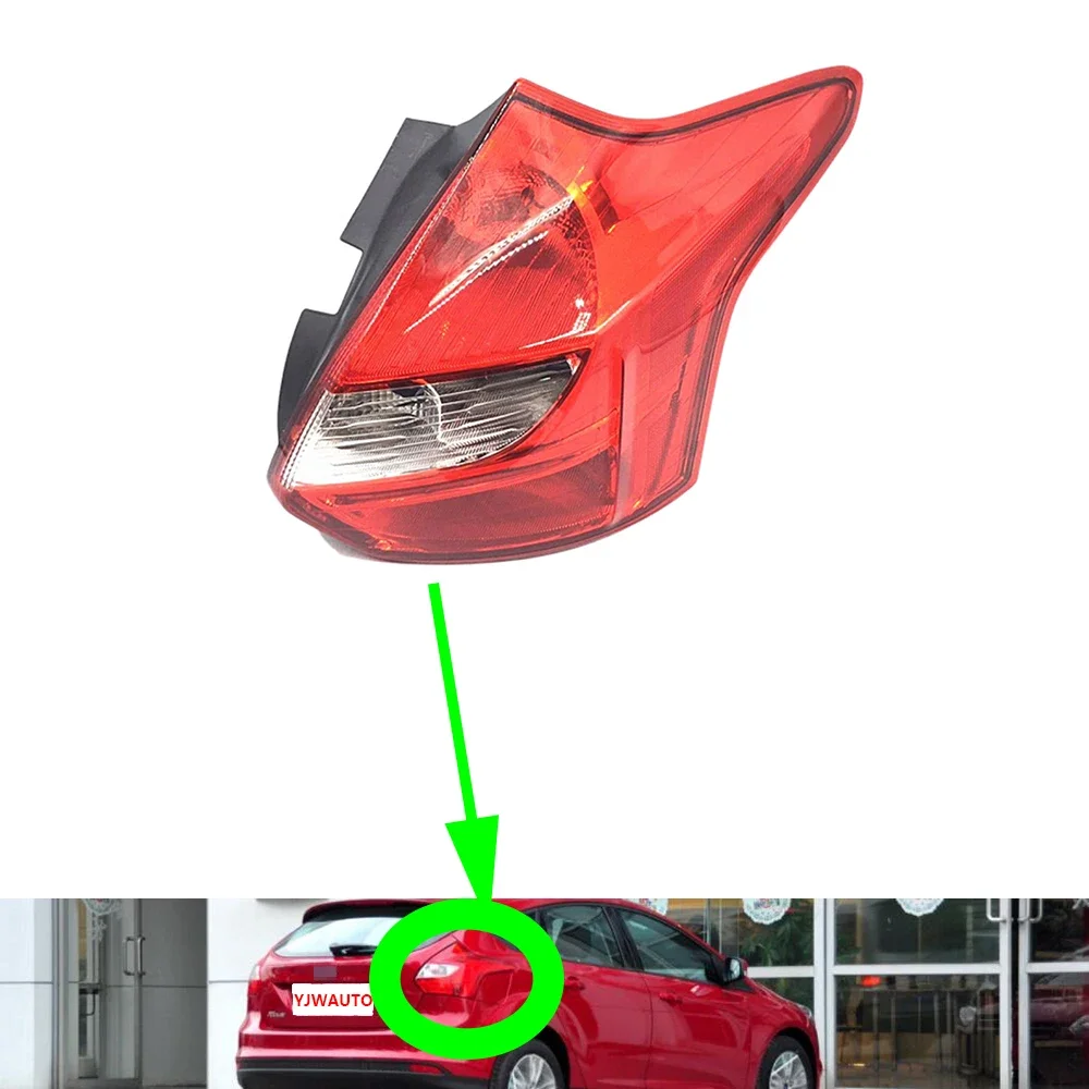 

Для Ford Focus Hatchback 2012 2013 2014, задний фонарь автомобиля, задний фонарь в сборе, автоматический задний фонарь, стоп-сигнал, указатель поворота, противотуманная фара