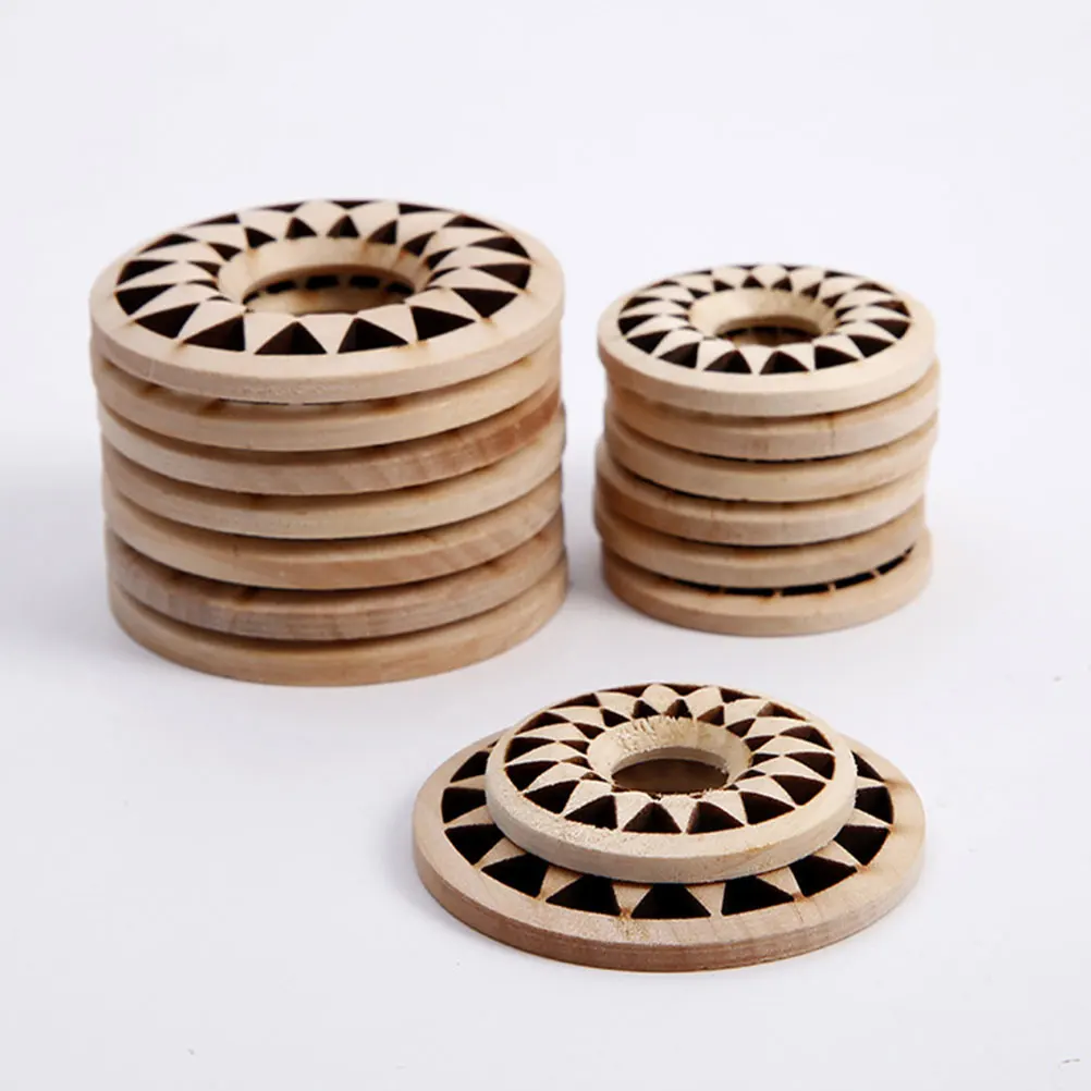 20 stuks oorbellen accessoires 35 mm houten uitsparingen ronde zonnebloemvorm knutselbenodigdheden diy houten chips veilig voor tieners