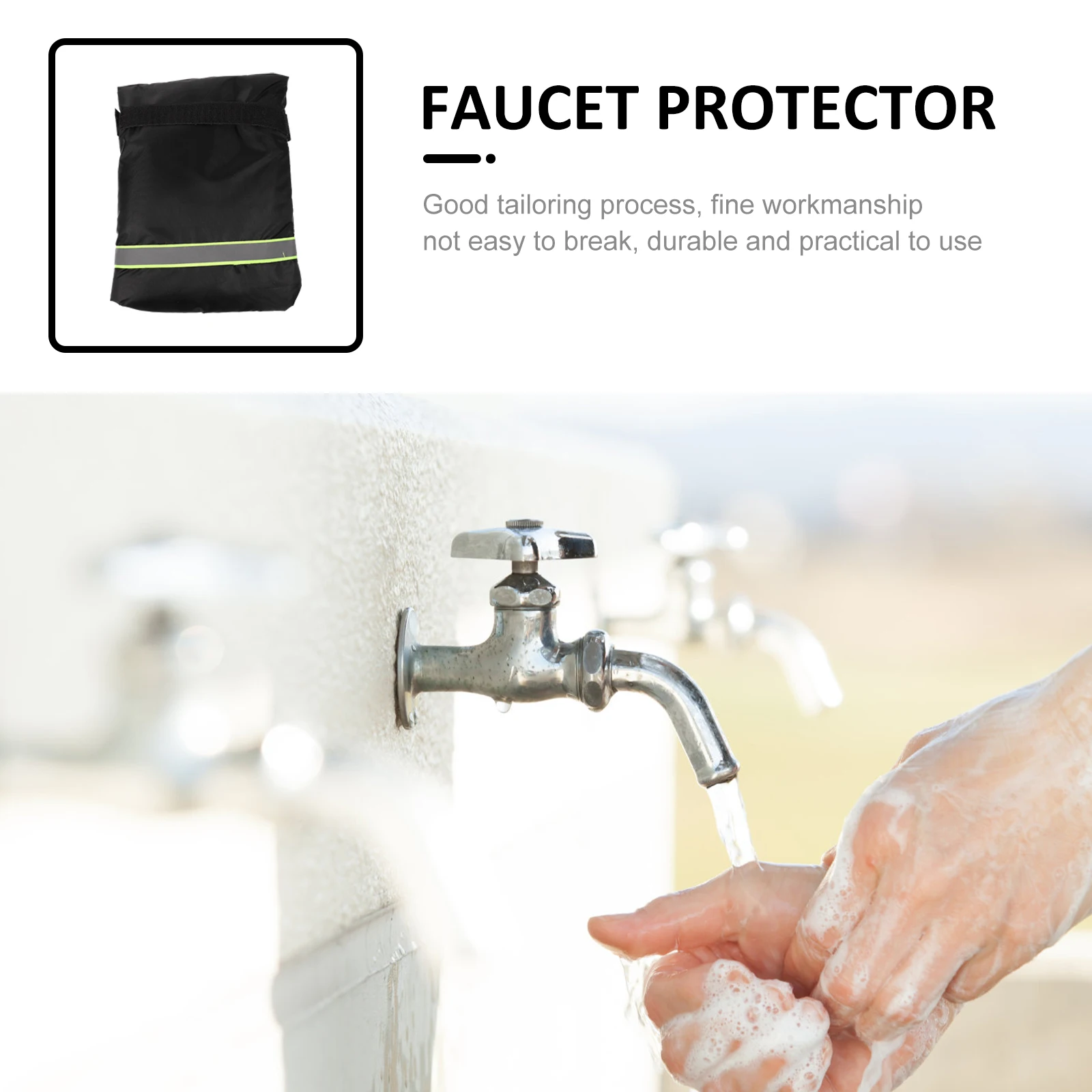 

2 шт., уличная защита от замерзания, морозостойкая крышка для крана, водонепроницаемая изолированная защита для зимнего крана, ветрозащитная прочная кухня