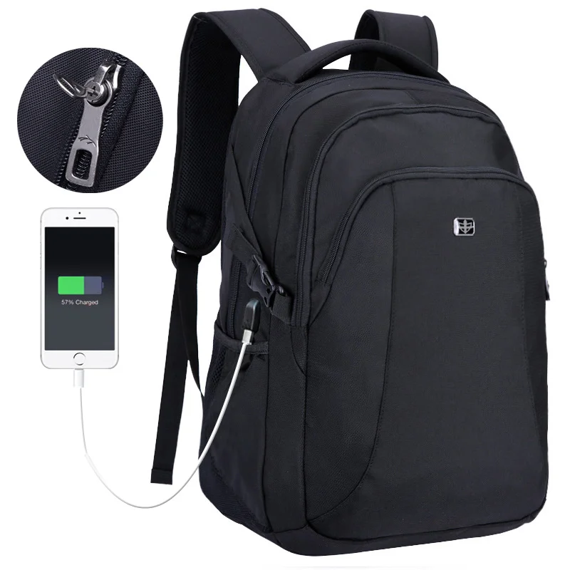 Anti-theft Waterproof Travel Backpack Men 15.6inch Laptop s USB Charging School Bag Male Oxford Bagpack Mochia