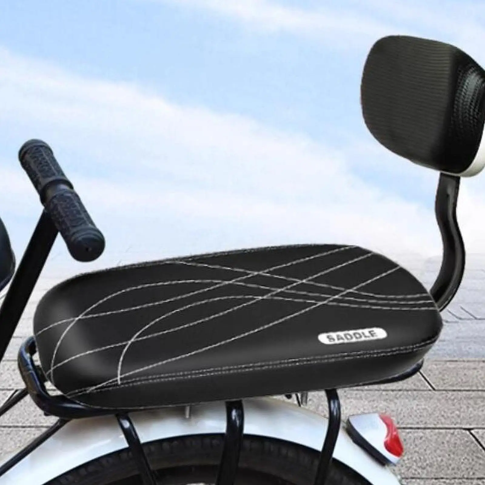 Rear Seat Cushion Shock Absorption with Backrest Comfort Replacement Saddle