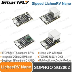 Sipeed LicheeRV Nano SOPHGO SG2002 WIFI6 Ethernet AI Visual RISC-V 1TOPS INT8 100M RJ45 Connector Buildroot Linux / Debian