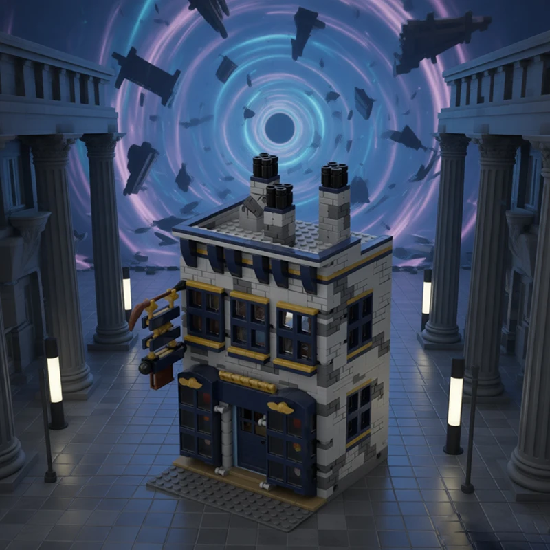 1281 pièces - Librairie de films célèbres - MOC - Blocs de construction modulaires personnalisables - Design créatif - Apprentissage éducatif - Jouet DIY - Cadeaux de vacances