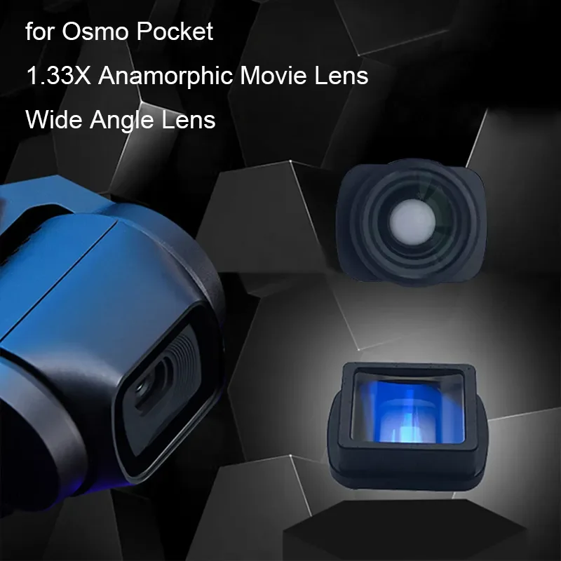 Movie Wide-angle Lens Vlog Video Shooting Easy Install Lens for DJI Osmo Pocket 2 Handheld Gimbal Accessories