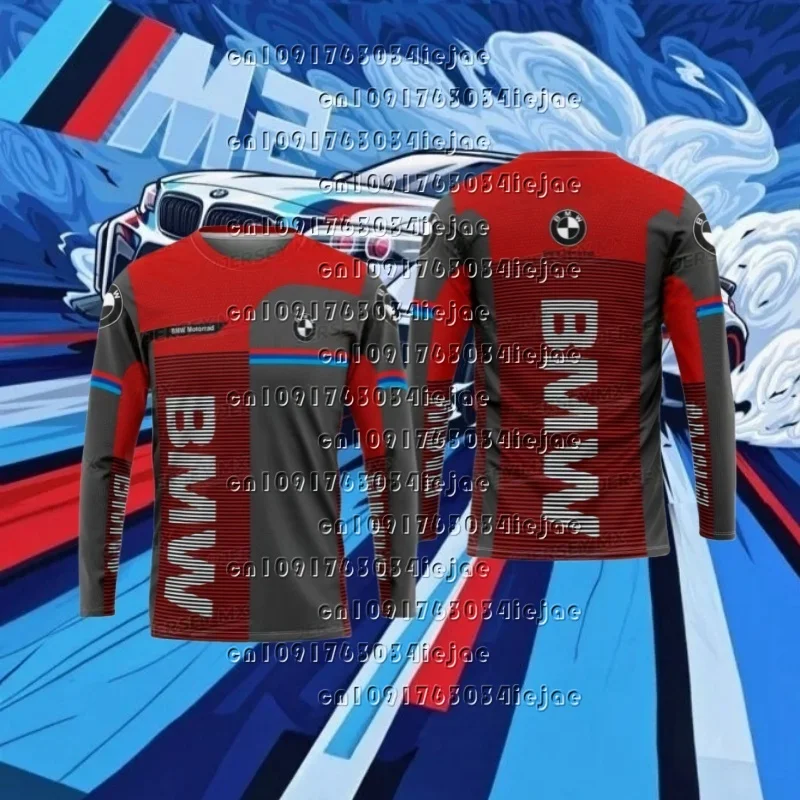 

2025 New BMW Car Quick-drying Long-sleeved High-end BMW Brand Moto Casual T-shirt Car Lover Gift Sports Cycling Suit Top