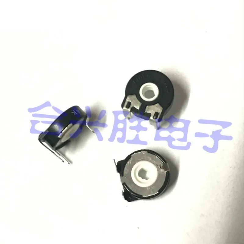 5PCS Fine Tuning Potentiometer PT15-10K Vertical Adjustable Resistance 3Pin Oval Inner Hole