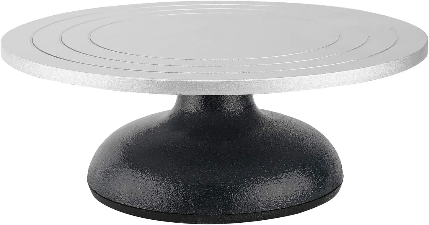 

12-Inch Heavy-Duty All-Metal Sculpting Turntable with Ball Bearings, Non-Slip Base for Smooth Rotation