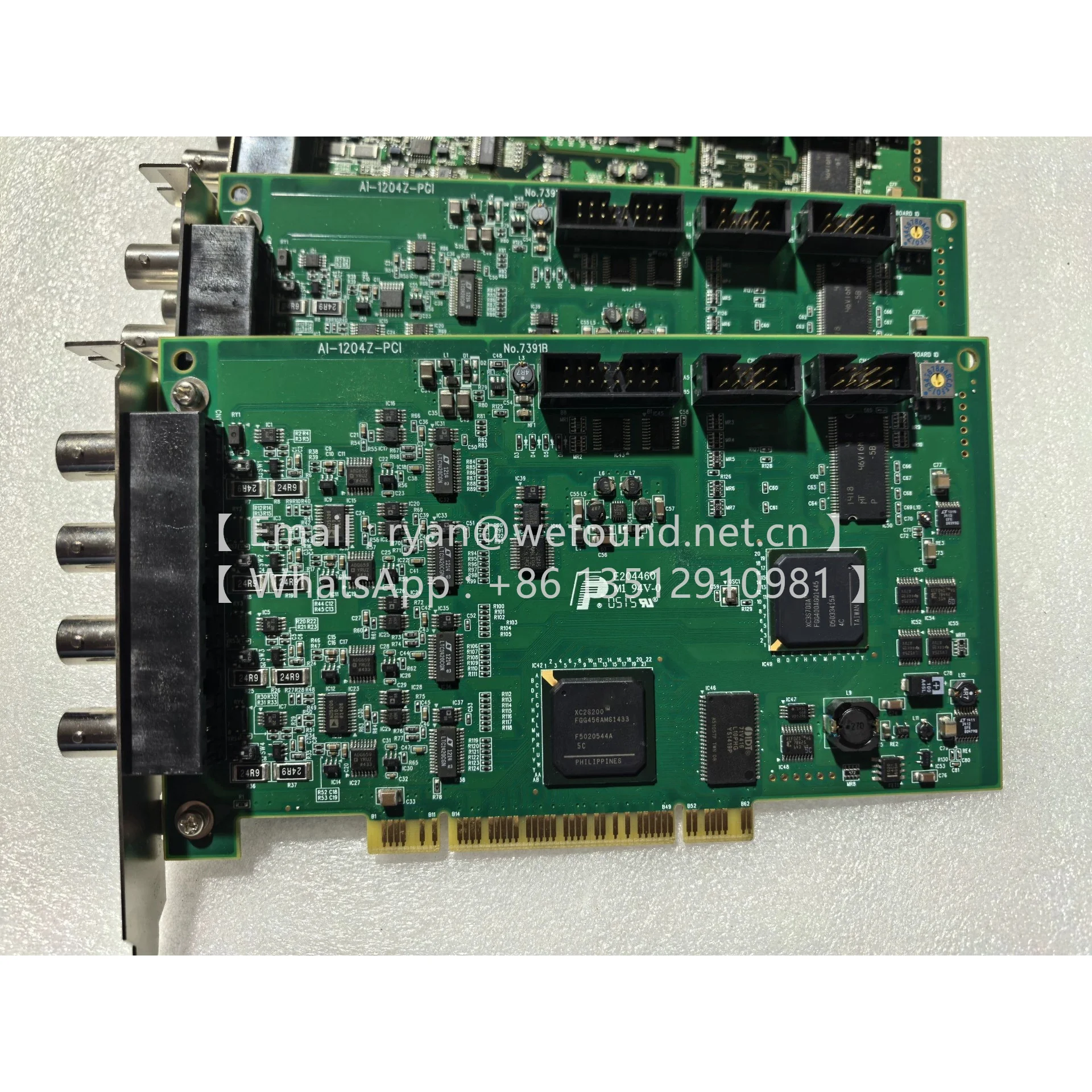 

AI-1204Z-PCI No.7391B Карта PCI с аналоговым входом / 4 канала (12 бит 10 Мс/с)