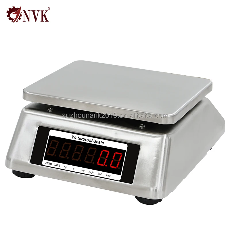 NVK IP68 Waterproof 6kg Digital Weighing Scale 15kg 30kg Counting Scale Seafood Electronic Fishing Food Waterproof Scales