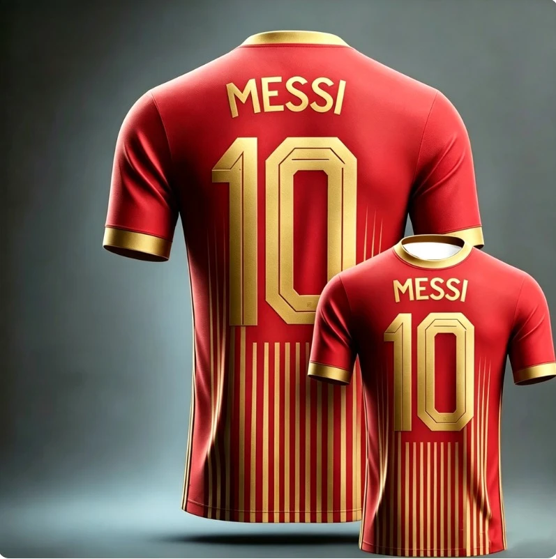 2026 Messi No. 10 Commemorative Edition Soccer Jersey_T-Shirt — Men's Argentina Sports T-Shirt Soccer Training