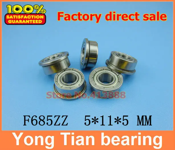 NBZH bearingF685 F685-ZZ F685ZZ F685-2Z F685Z Zz Z 2z F628/5 DDLF-1150 Flanged Flange Deep Groove Ball Bearings 5*11*13*5*1 Mm