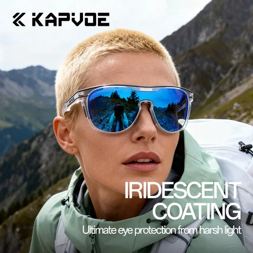 Imagen 2 del producto Kapvoe gafas de sol fotocromáticas Glacier gafas de ciclismo gafas de senderismo bicicleta UV400 gafas de sol para hombres MTB ciclismo bicicleta