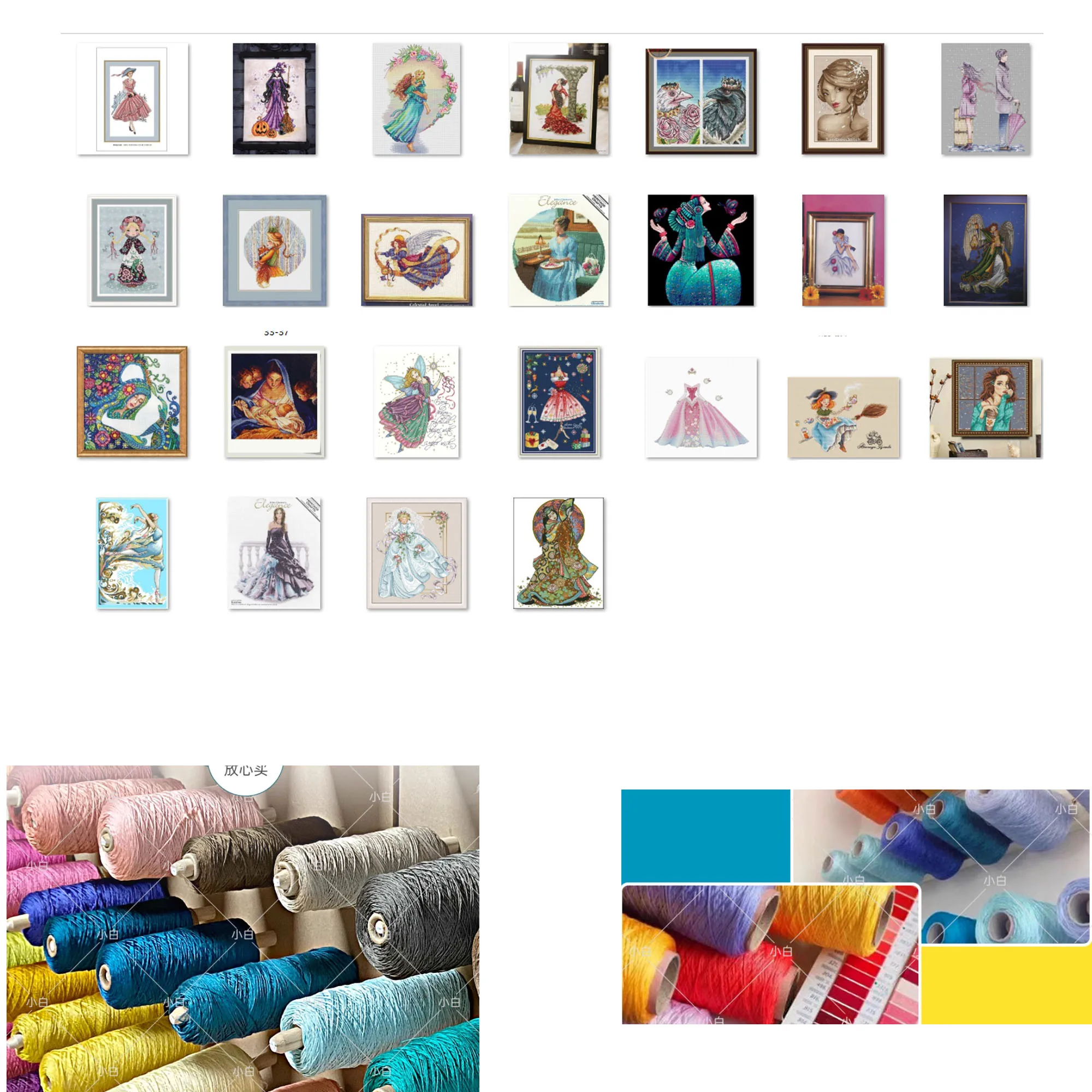 

Cross Stitch Kit DIY Set Fashionable green sweater girl on snowy days Cross Stitch Set New Crafts Handmade Embroidery