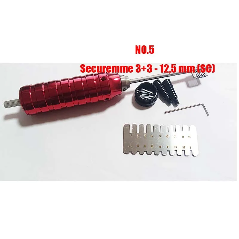 New Magic Key No.5 For Securemme 3+3 CAM - 12.5 Mm (SC) JUWEL3+3 For Double Bit s Master Key Decoder  Opener  Smith