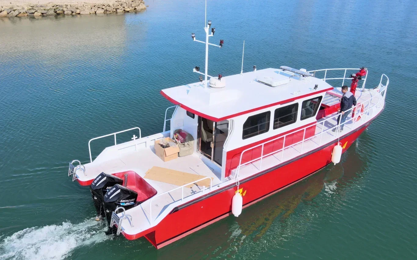 Barge Manufacturer Qing Dao Aluminum Fire Boat