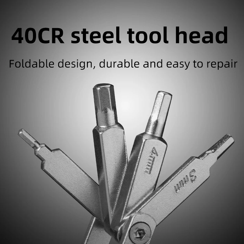 ROCKBROS Bike Repair Sets 8 in 1 Multi tool Suit 40CR Steel Compact Portable Bicycle Mounting tools Cycling Repair Accessories