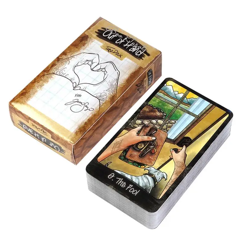 78pcs Out Of Hand Tarot Deck 78pcs Card Deck Travel Version Pocket Size Designed For All Levels Of Enthusiasts English Card