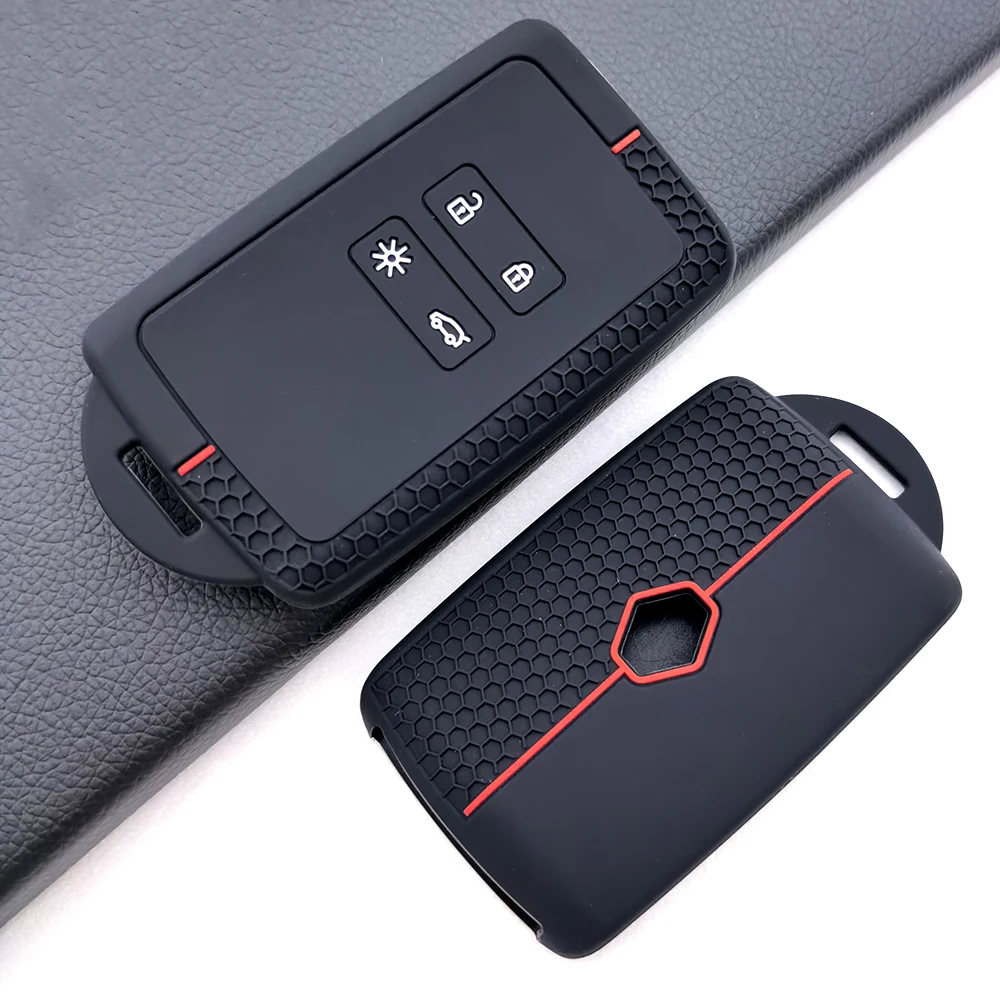 3 4 زر سيليكون غطاء مفتاح السيارة لرينو كادجار كابتور كليو ميجان 2 3 4 RS كوليوس لوجان ذات المناظر الطبيعية الخلابة منفضة بطاقة الملحقات