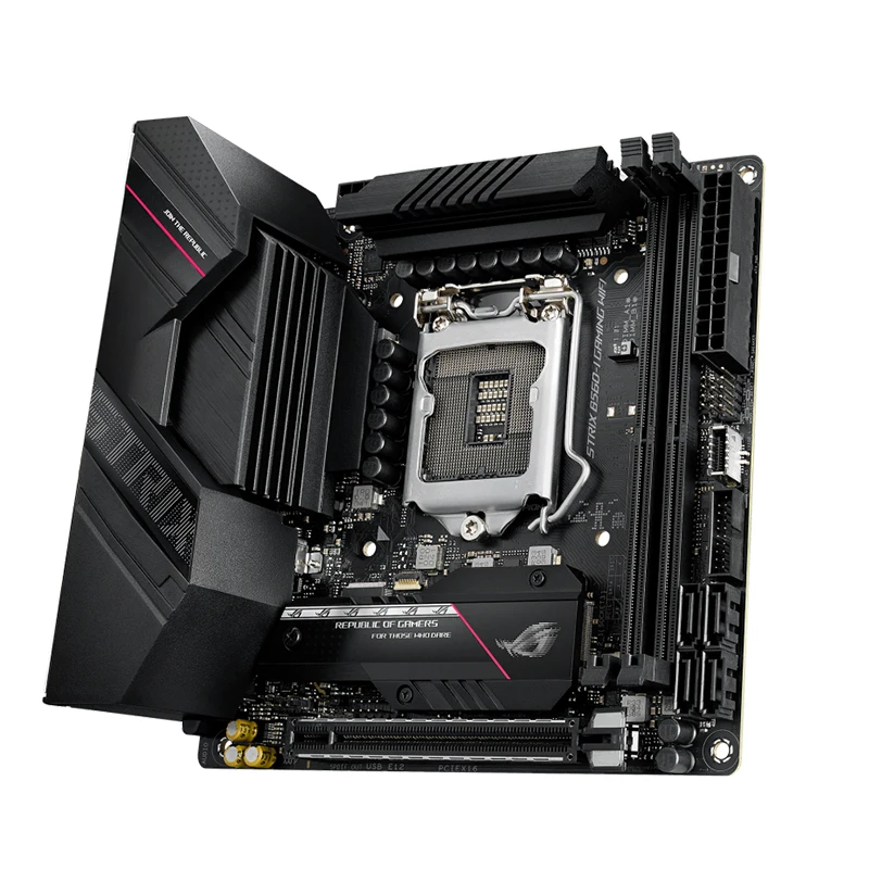 Imagem -04 - Rog Strix B560-i Placas-mãe Gaming Wifi Mini Itx Lga 1200 Ddr4 Intel B560 Desktop Mainboard M.2 Sata Iii Usb 3.0