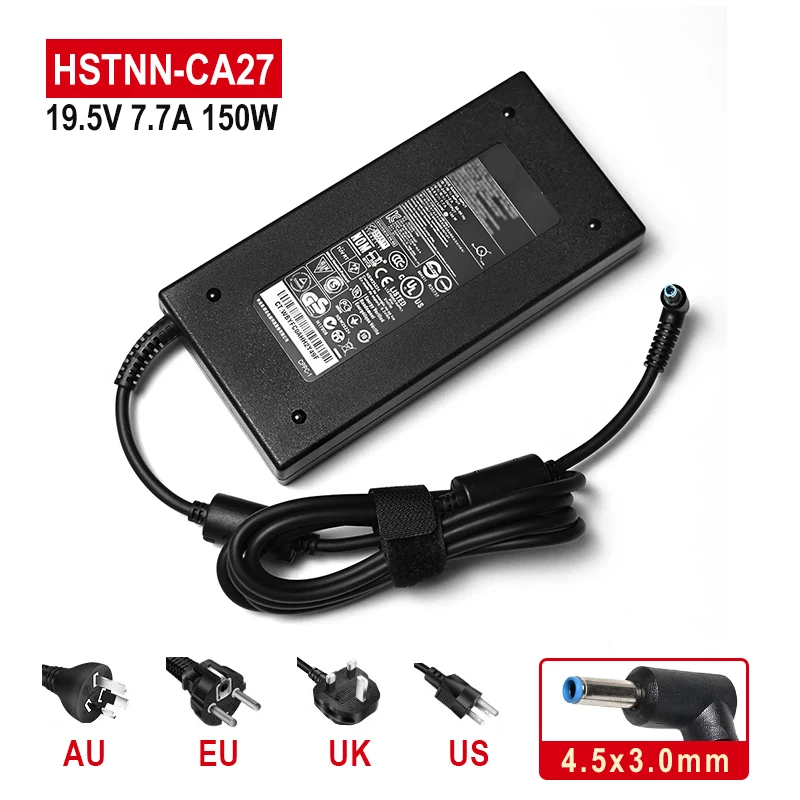 

19.5V 7.7A 150W Laptop charger For HP Pavilion Gaming 15 15-CX0020CA 17 17-AN001CA TPN-CA11 TPN-DA09 TPN-DA03 ZBOOK G3 G4