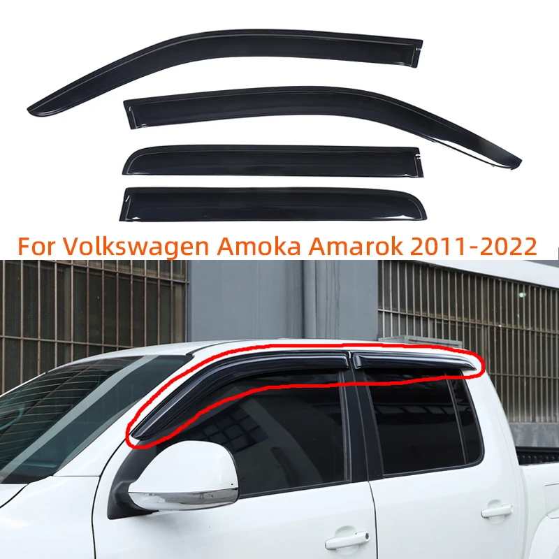 For Volkswagen Amoka Amarok 2011-2022 side window deflectors, curtains, windbreakers, sunshades, rainwater ventilation covers