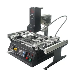 LY IR6500 2 ZonesInfrared BGA Soldering Machine IR Rework Reballing Station Preheating Area 240*200mm and 6pcs Jigs