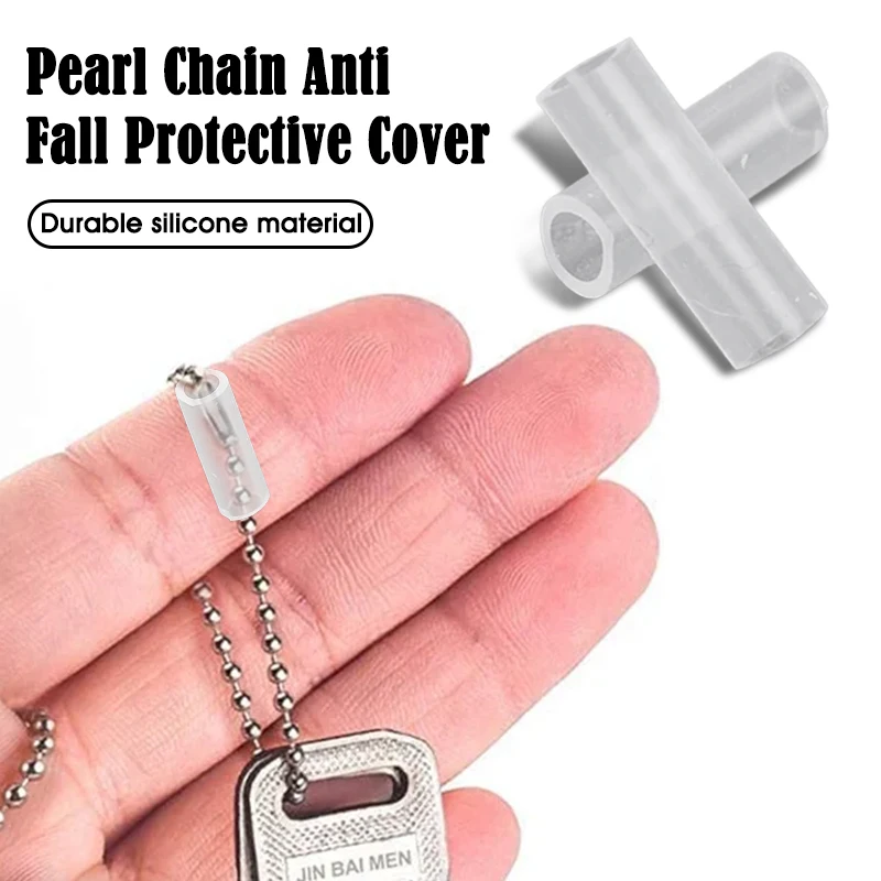 Bead Chain Anti-lost Cover 10/20/30/40/50Pcs Pendant Chain Protective Cover Prevent Bag Ornament From Falling Off