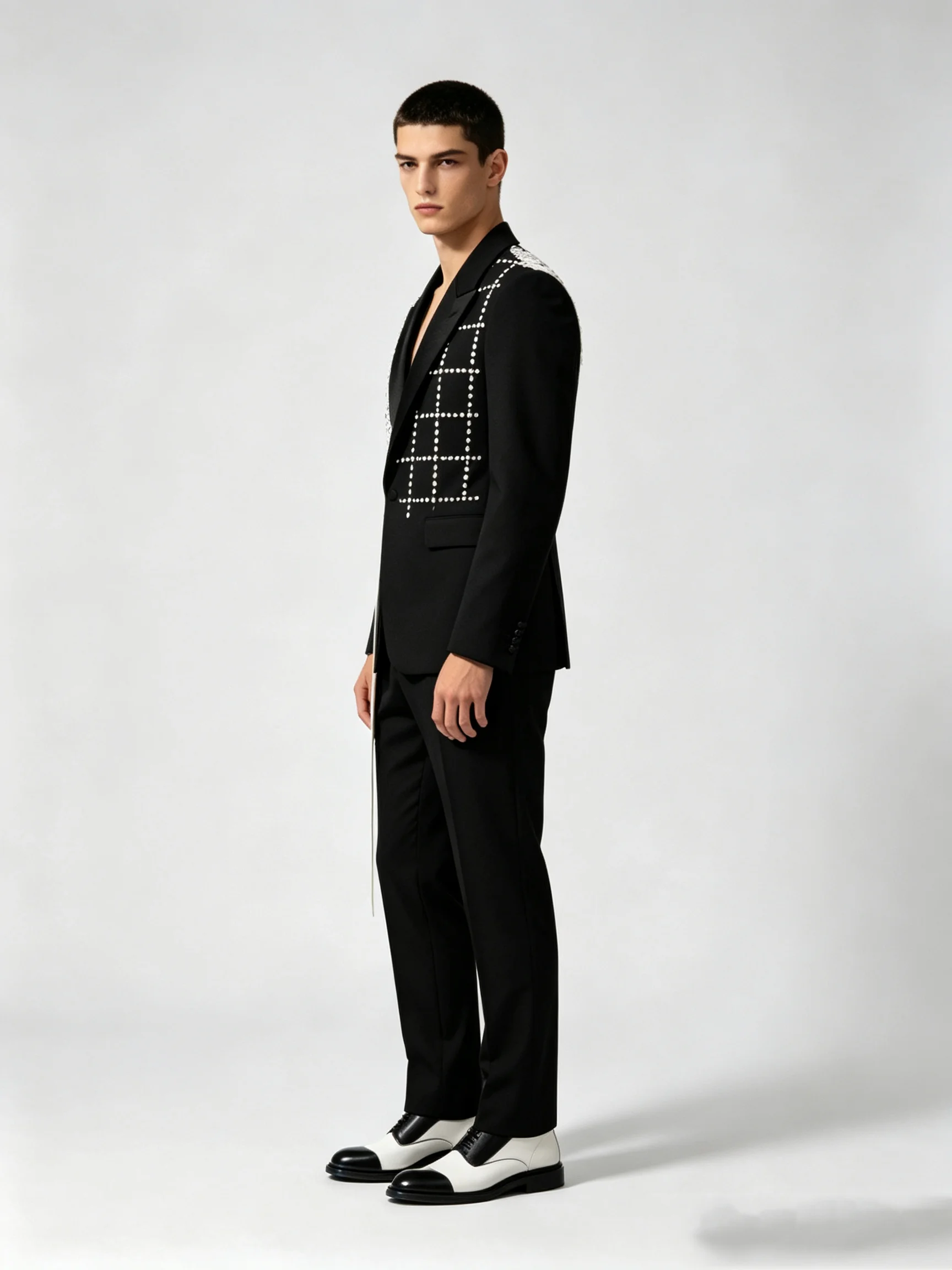 Белый и черный мужской костюм: – обзор и цена Men Formal Wear With Coat