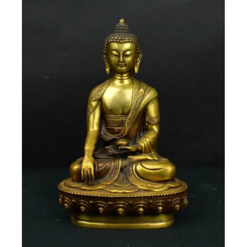 Antique old temple Bronze Sakyamuni Buda Gautama Siddhartha Buddha Statudhas