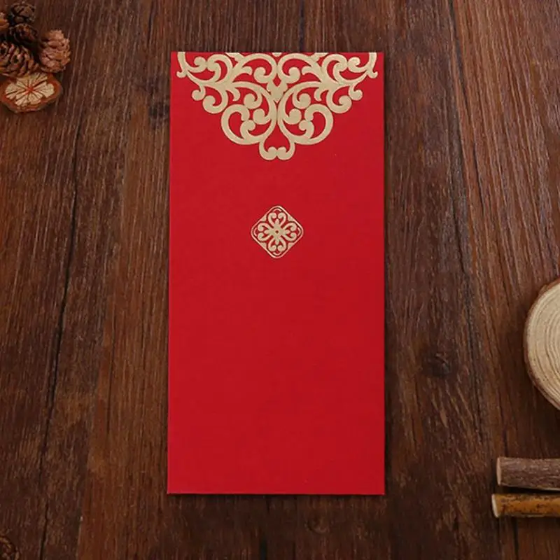 Pcsset 2019 New Year Wedding Red Envelope Chinese Spring Festival Gold Printing Red Pocket To Fill In Money