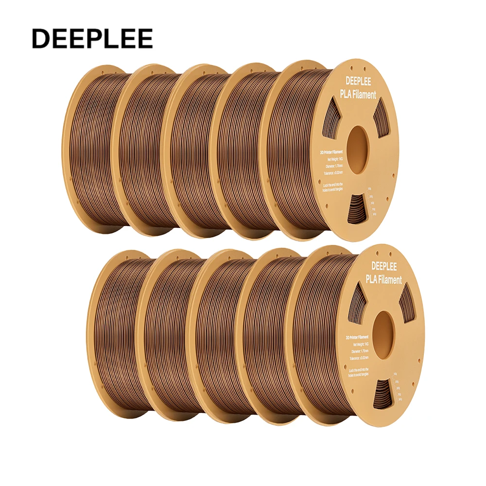 DEEPLEE 5/10KG PLA Filament 1.75mm Levendige Kleuren FDM 3D Printer Verbruiksartikelen Lage Klosvorming, Hoge Precisie Deeplee filament