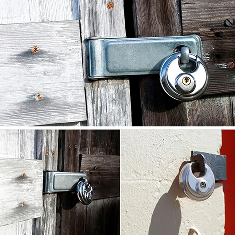 Compact Carriage Warehouse Door Package Content Convenient High Quality Stainless Steel Round Disc Locking Padlock