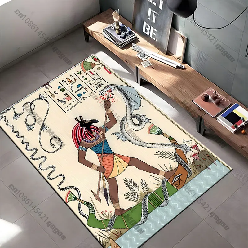 Ancient mythology battle depiction carpet Yoga living room room decor children's crawling mat doormat area rug games mat