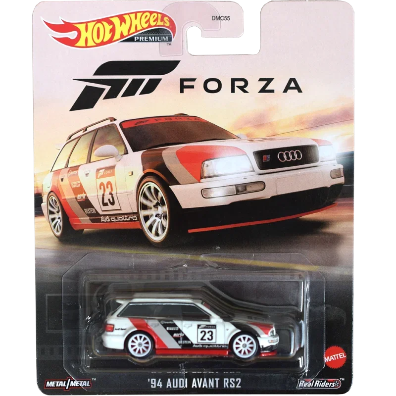 Original Hot Wheels Car Premium Retro Entertainment Vehicle Culture 1/64 Alloy Diecast Audi Forza Party Wagon Boys Toys for Kids