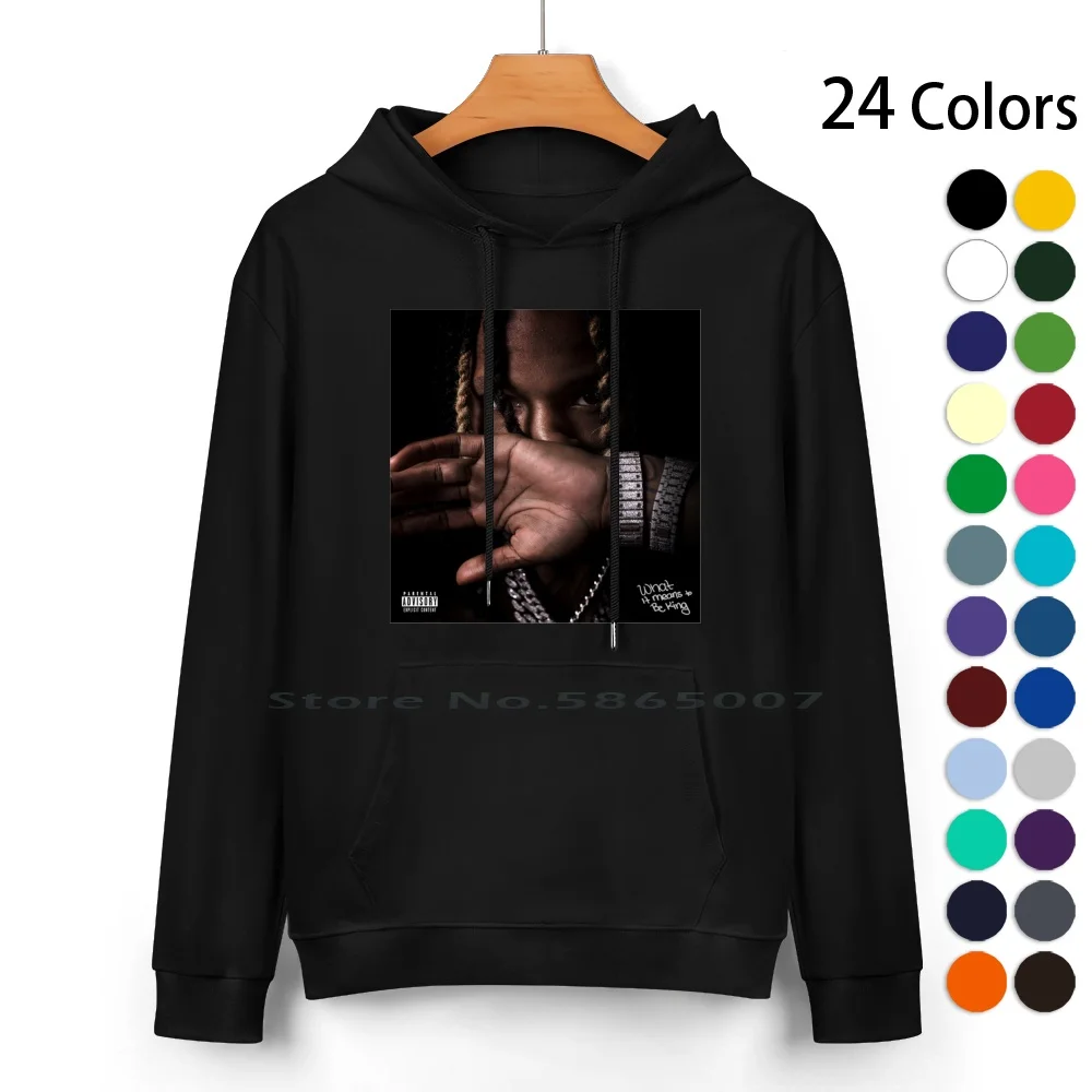 Von " What It Means To Be King " Pure Cotton Hoodie Sweater 24 Colors Live Rapper Trending Song New Album Cover Stylish Von