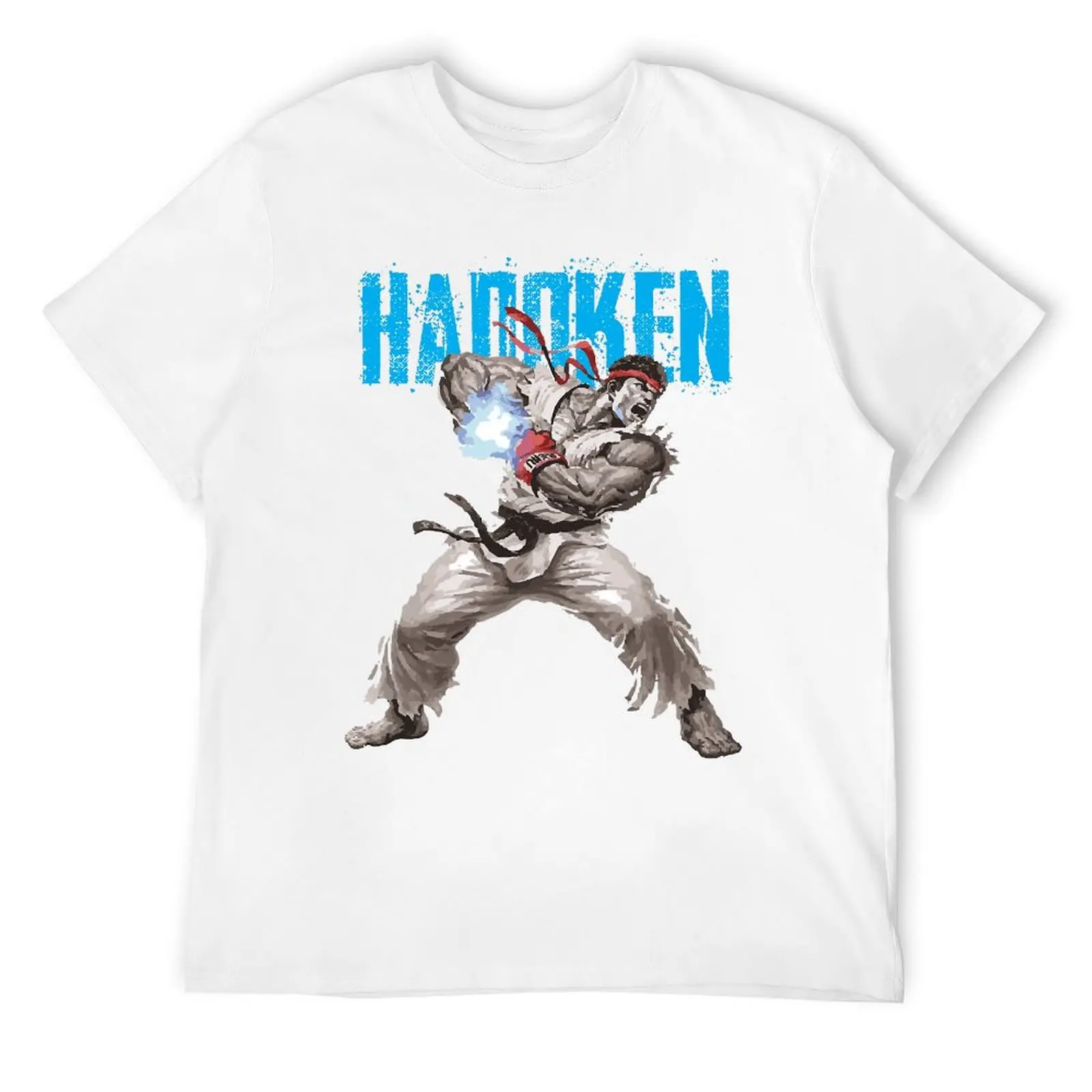 Hadoken-Camiseta de campaña fresca, camiseta Vintage, ocio divertido, novedad, talla de EE. UU.