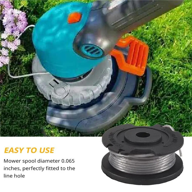 AT21-F016800385 Replacement Auto Feed Spool Line String Trimmer Lawn Mower Thread Spool For Easygrasscut(10Spool+2Cap)
