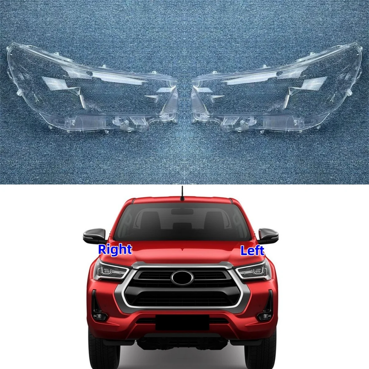 

For Toyota Hilux 2019 2020 2021 Car Interior Spare Parts Lights Lens Shell Replace The Original Lampshade