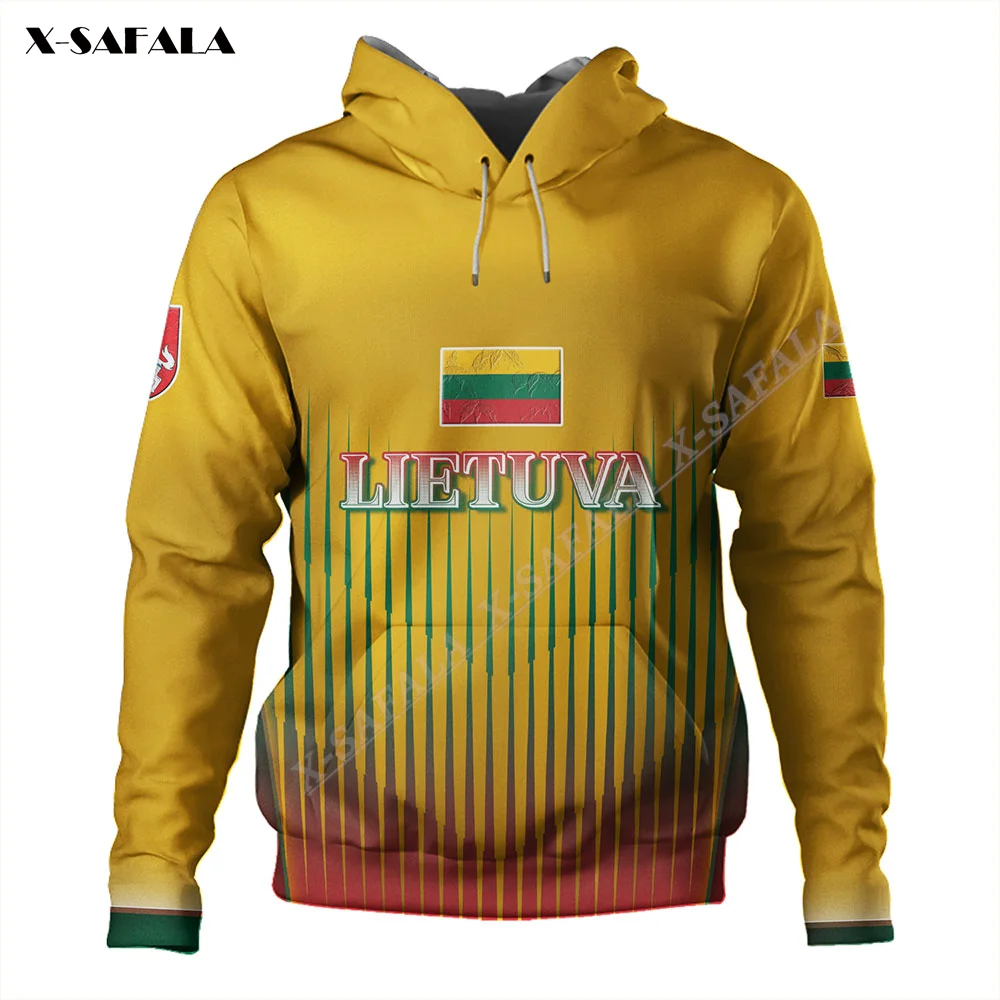 

Lithuania Lietuva Flag Color Sports 3D Print Hoodie Adult Men Shirt Pullover Sweatshirt Hooded Jersey Tracksuits Outwear Coat