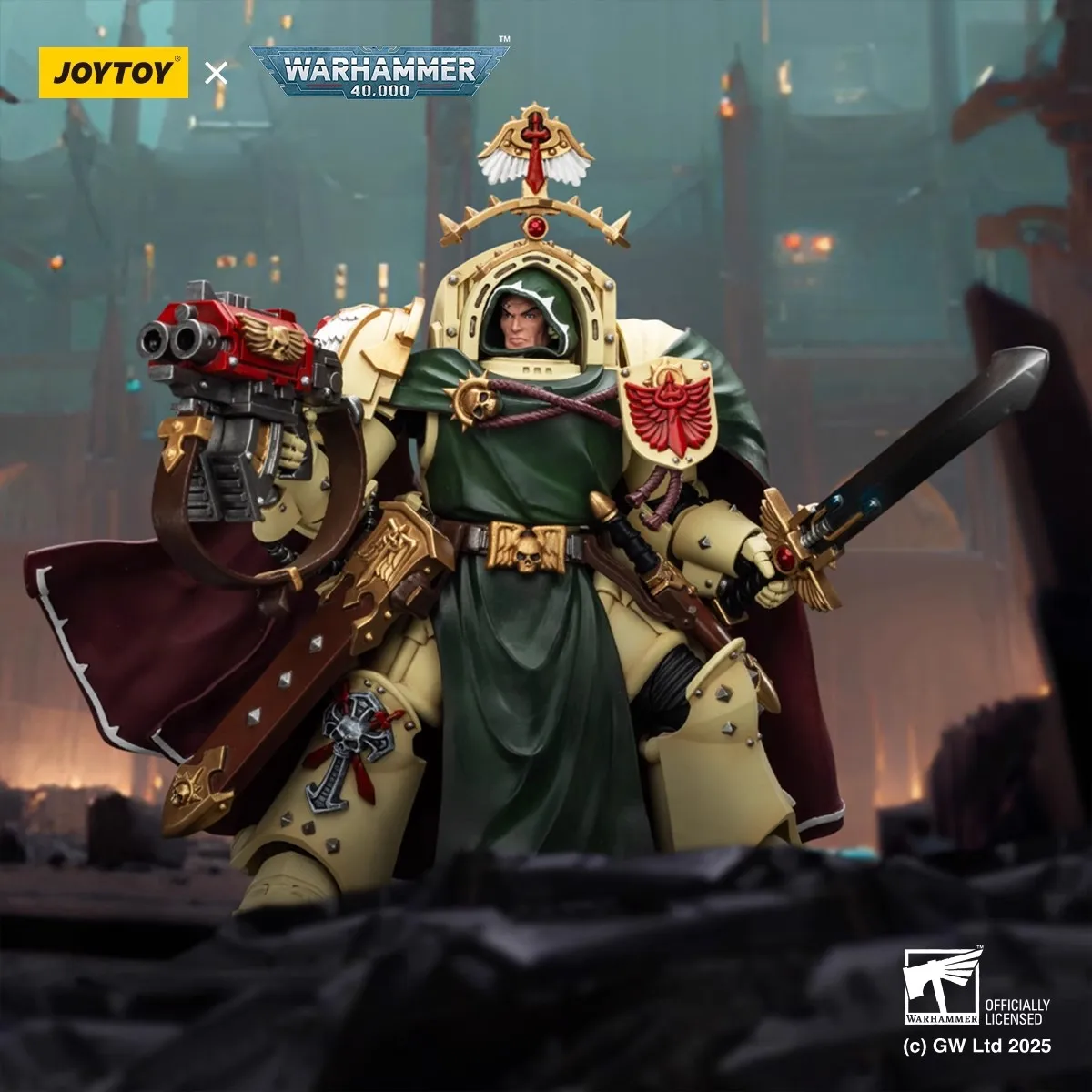 

JOYTOY Warhammer 40K масштаб 1/18 темные ангелы Белиал большой мастер смерти mistrza подвижный шарнир фигурка модель игрушки