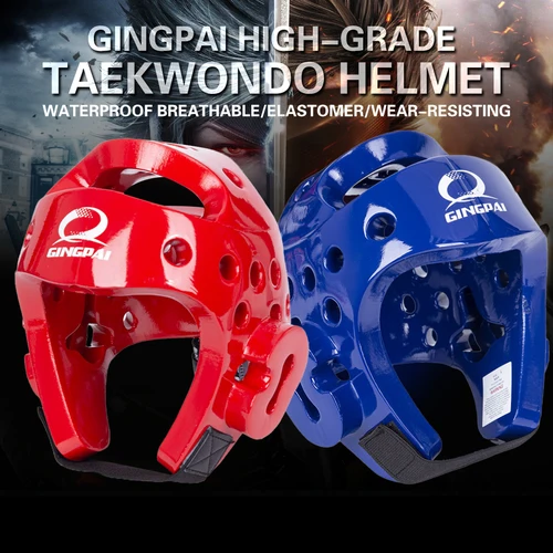 Imagen 1 del producto Casco de Taekwondo Sanda Kick Boxing Protector de cabeza Protector de casco de equipo de combate Karate Muay Thai Taekwondo protección de cabeza