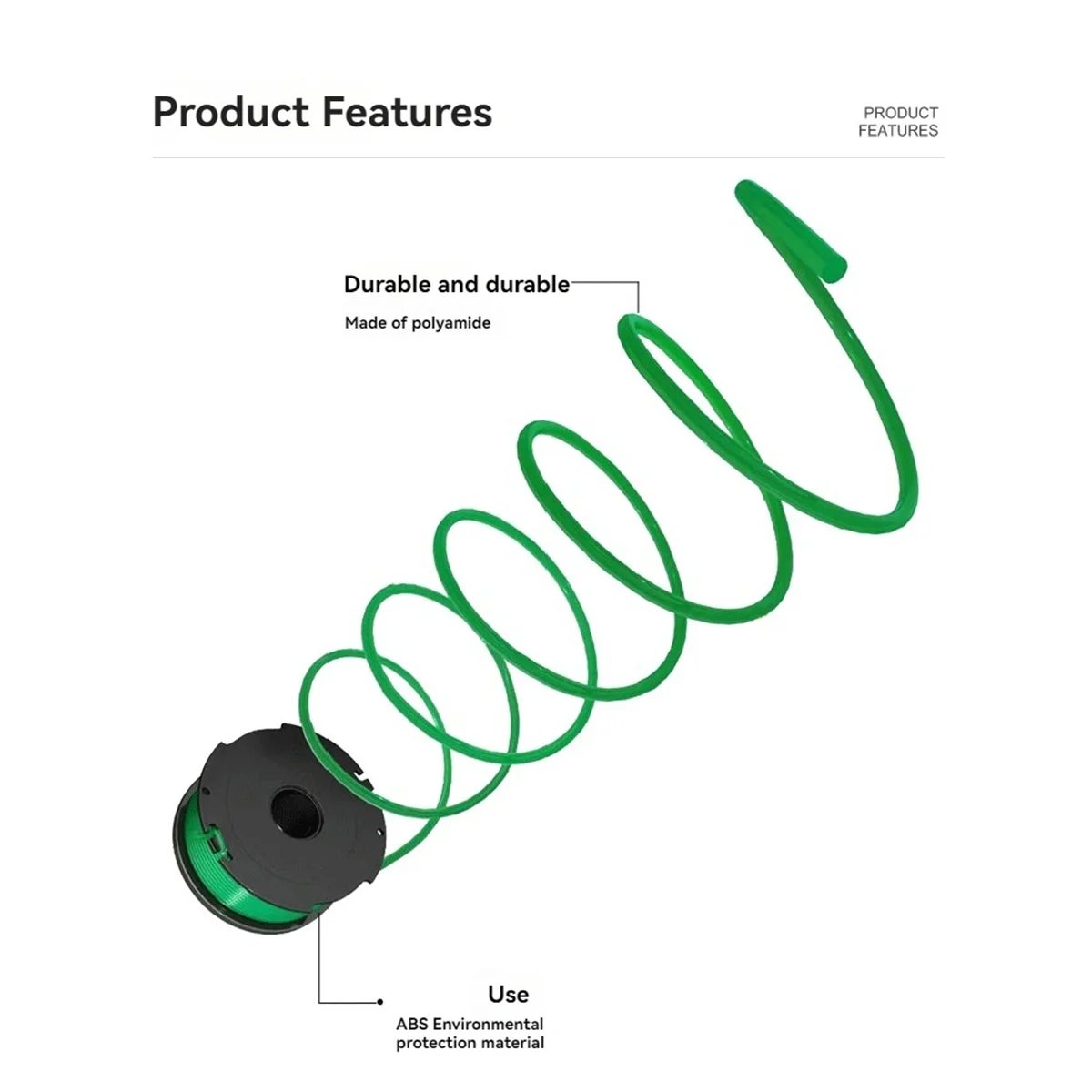 

3PCS Trimmer Spool Line + 1PCS Cap SF-080-BKP/90583594 Replace for GH3000 LST540 LST540B GH3000R Lawn Mower AccessoriesJAS
