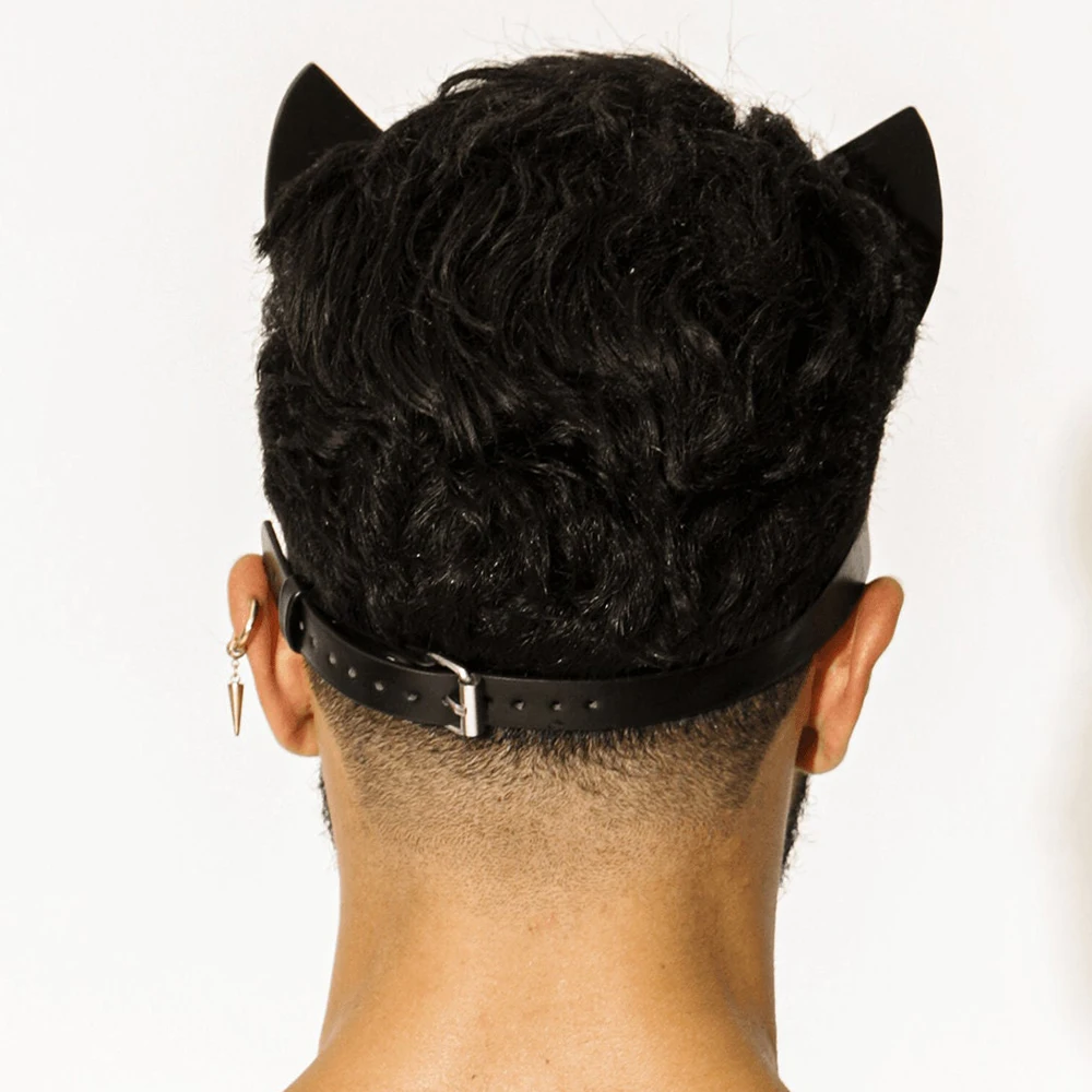 الرجال الجلود القطط قناع تأثيري أنيمي BDSM هالوين نباتي قناع مثير رجل الهذيان حفلة فاسق صنم Steampunk حفلة تنكرية كرنفال #2