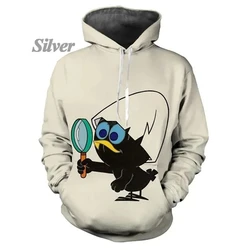 Calimero Graphic Hoodies 3D Cartoon Printing Hooded Sweatshirts Kid Funny Streetwear Hoodie Fashion Jackets For Men Clothing Top