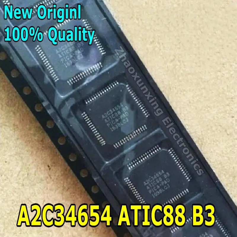 1PCS   New   A2C34654  ATIC88  B3   ATIC88B3    QFP-64   Automotive computer chip IC