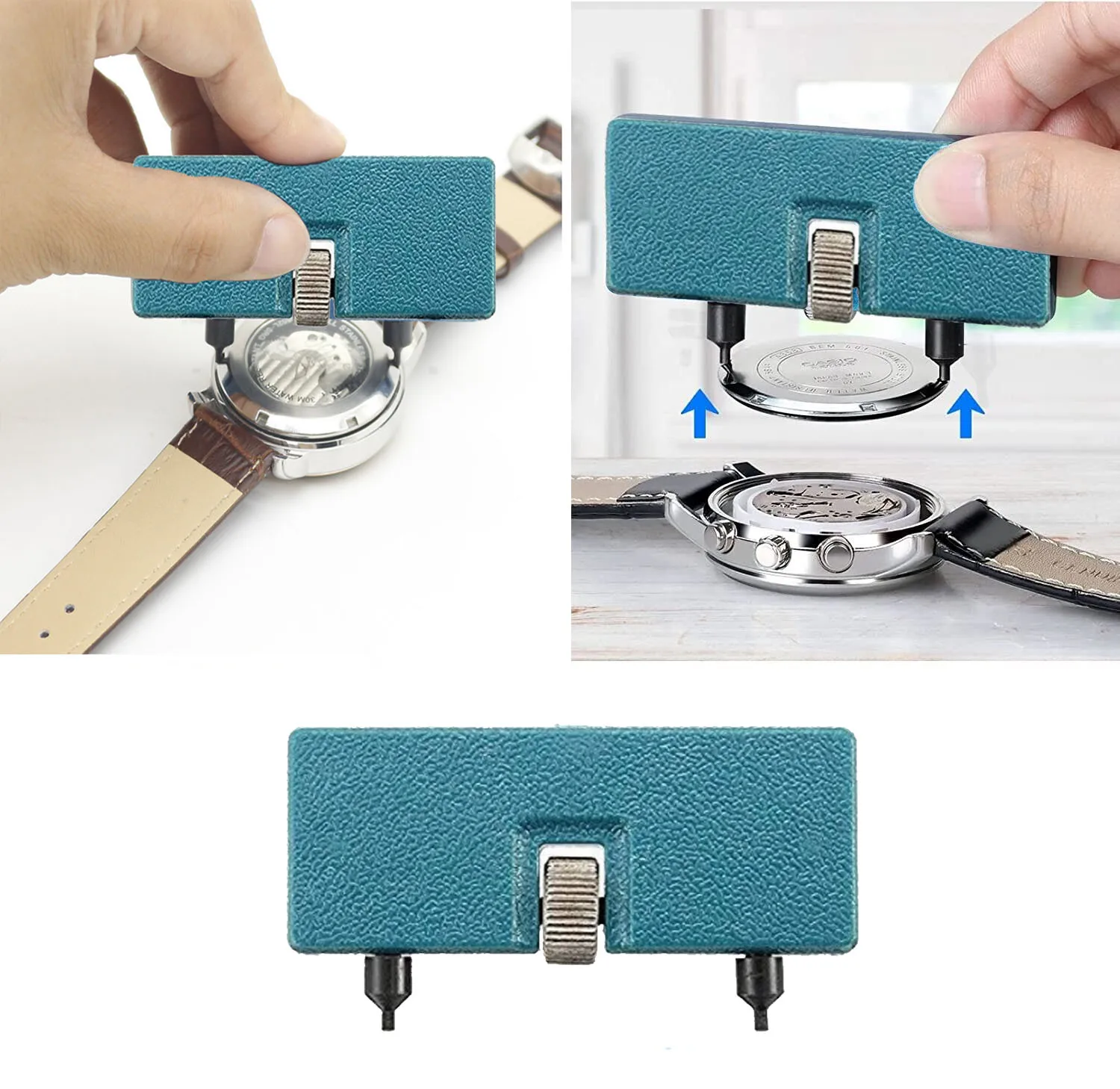 Table Repair Tool Portable Watch Back Case Cover Opener Opening Screw Wrench Repair Tool Kit Remover