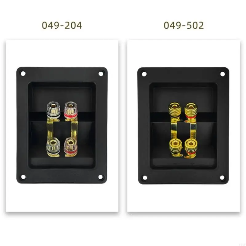 Y4ue Live Speakersターミナルボックス4銅結合ポストケーブルコネクタターミナル