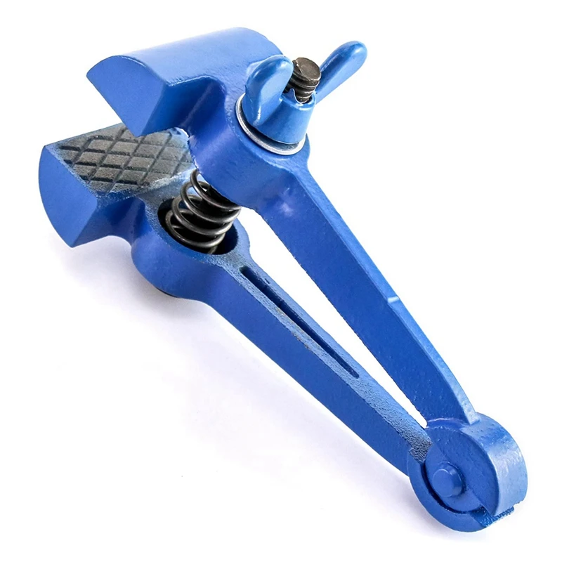 Hand-Held Vise Hand Clamp Pipe Vise Plumbing Tool Workshop Vise Pipe Tool Steel Handle Spring Clamp Base Pliers